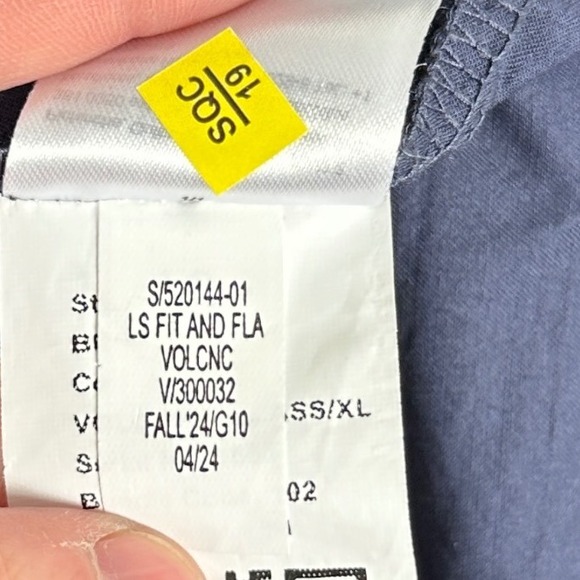 Old Navy Blue Smocked Maxi Dress Womens Sz XL Cotton Form 2024 Pockets‎ Long NEW - Picture 11 of 16